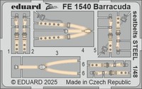Eduard Accessories FE1540 - 1:48 Barracuda Seatbelts Steel Trumpeter - Neu