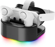 Charging Dock for Meta/Oculus Quest 3/3s/2 Headset,VR Accessories Charger Statio