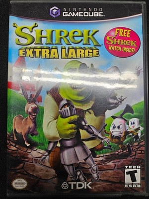 Shrek Extra Large Free Watch Variant Nintendo GameCube No Watch Tested & Working