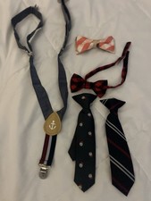 Baby/Toddler Boys Ties Bow Ties and Suspenders Set 5 Piece Set