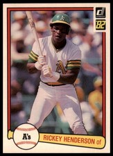 1982 Donruss Rickey Henderson #113 NM or Better Combine Shipping