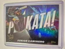 2025 Topps Series 2 Junior Caminero Plakata #PLAK-28 Brewers SSP