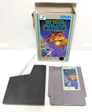 Alpha Mission NES Nintendo SNK w/ Box, Cartridge, Sleeve & Foam - NO MANUAL