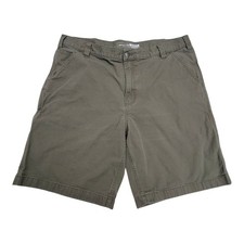 Carhartt Rugged Flex Relaxed Fit Canvas Work Shorts Mens 40 Green Utility