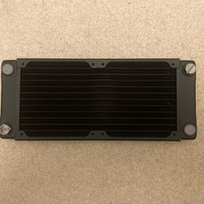 XSPC TX240 Ultrathin Double Fan Radiator, Black, PC Watercooling 240mm