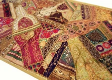 Xmas Gift 60" Home Cotton Handmade Throw Tapestry Patchwork Decor Wall Hanging