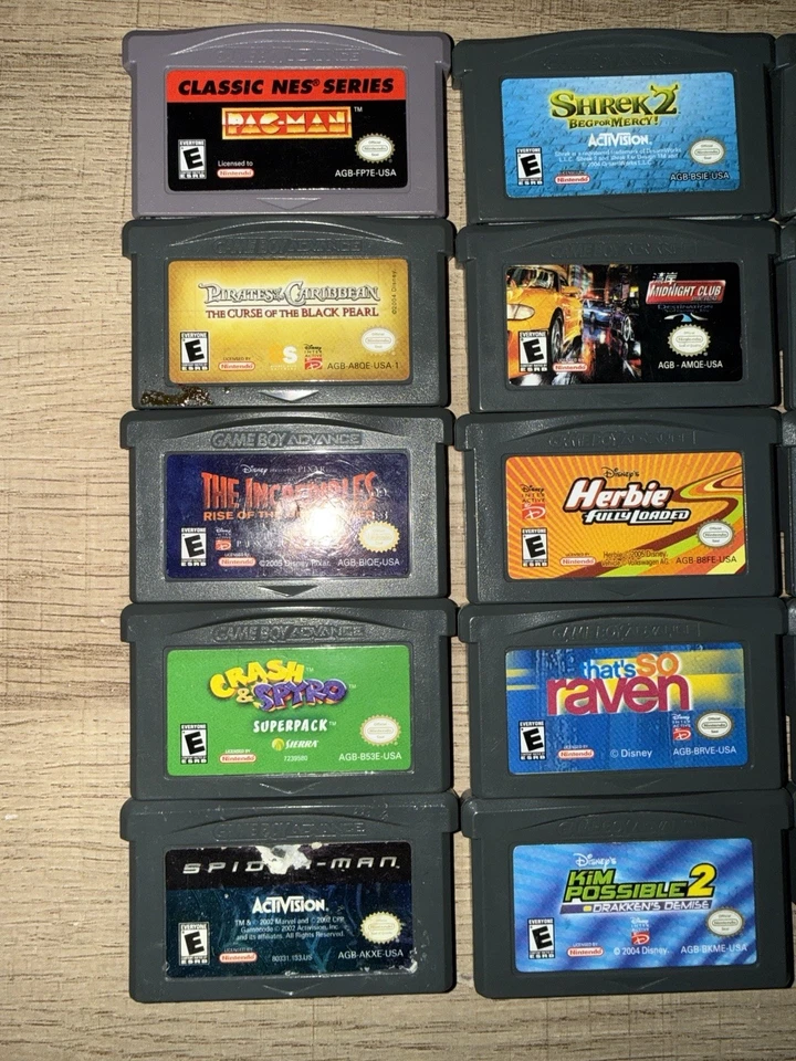 Nintendo Gameboy Advance GBA Mixed Game Lot Disney Harry Potter Spider-Man - Image 2 of 4