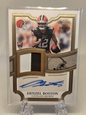 Denzel Boston 2026 Topps Flagship RPA Rookie Patch Auto #/99 #ARP-DB Browns RC