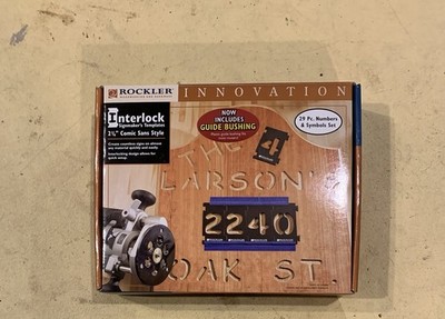 Rockler Interlock Signmaker s Templates - Comic Sans Font Custom Signs Kit FS