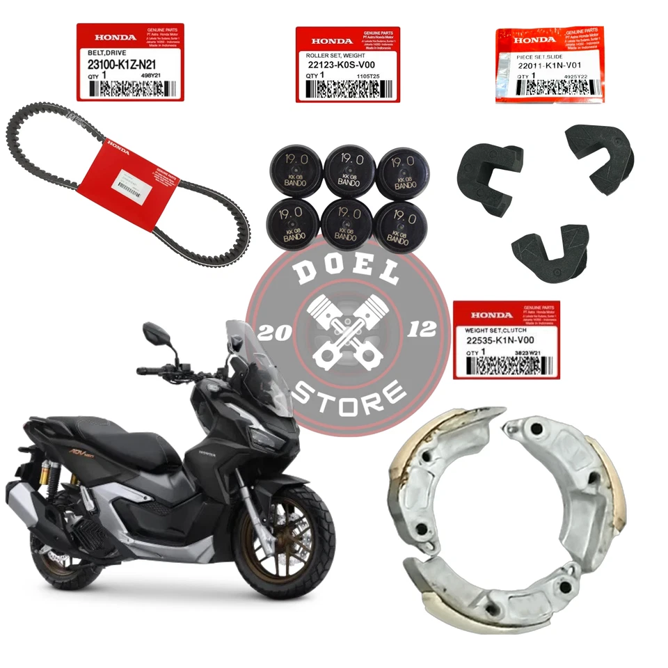 Juego de zapatas de embrague deslizantes rodillos de correa originales Honda PCX160 ADV160 2021-2025 Foto 2 de 4