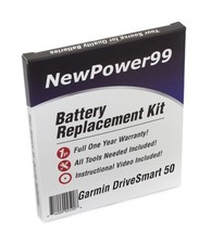 NP99sp NewPower99 Battery Kit for Garmin DriveSmart 50 and DriveSmart 50LM wi...