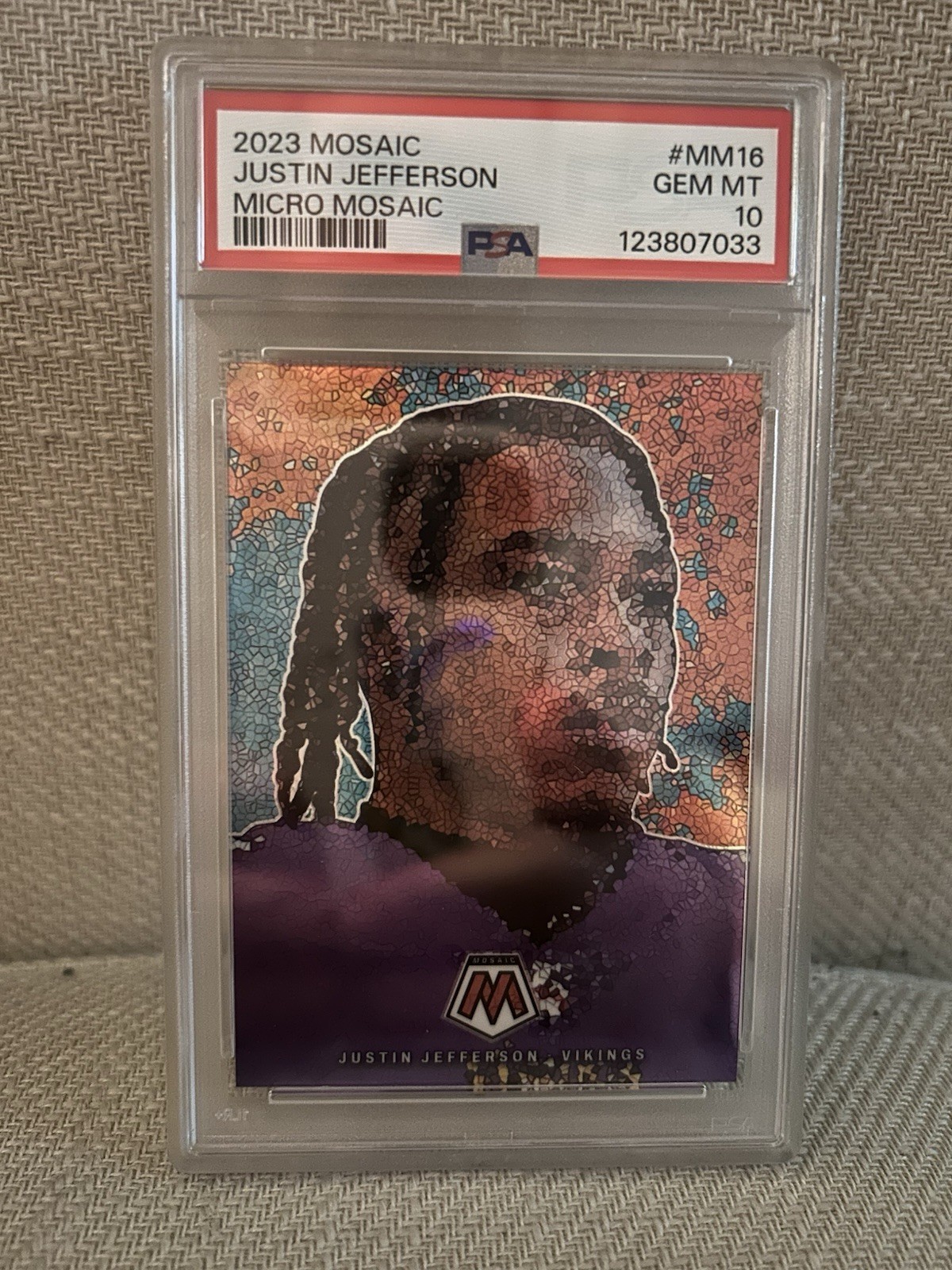 2023 Panini Mosaic - Micro Mosaic Justin Jefferson #MM-16