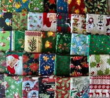 Holiday Sale! Christmas Quilting/Craft Sqares-Strips