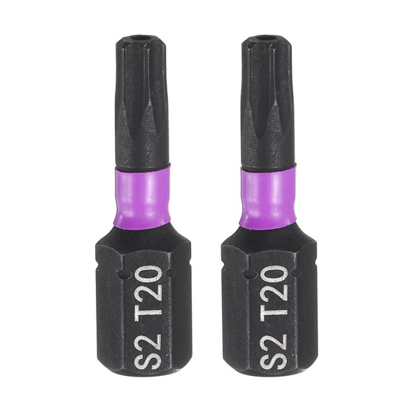 "2St TT20 Torx Schraubendreher Bit 1/4\" Sechskantschaft 1\" LäNge 6-Punkt S2 Stahl"-image