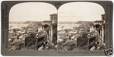 Keystone Stereoview City & Harbor of Bahia, Brazil from 1910s Education Set #304