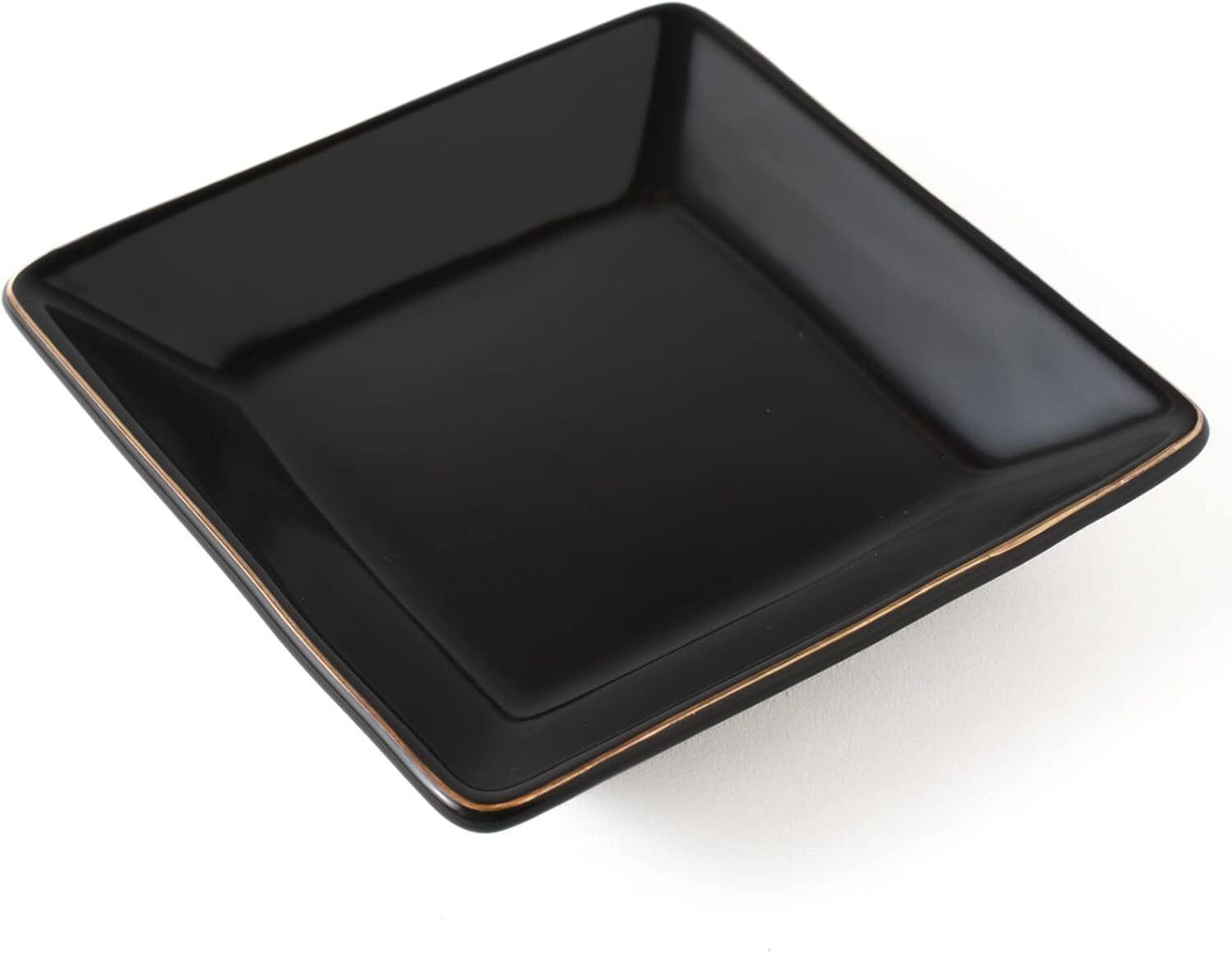 Bandeja de Plato de Joyería de Cerámica, Bandeja de Baratija Decorativa Soporte para Llave de Pendiente de Anillo,