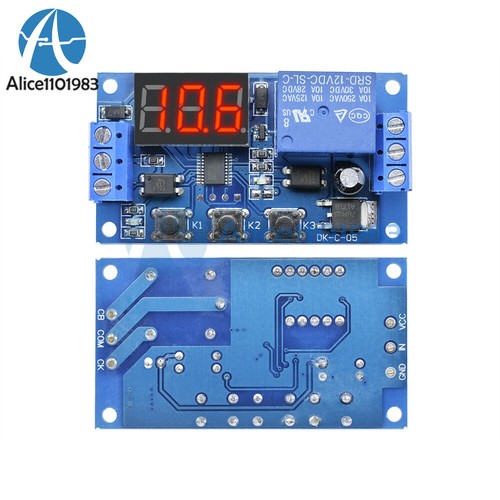 Digital DC 12V LED Display Delay Time Timer Relay Module Control Switch w/ Case - Picture 13 of 32