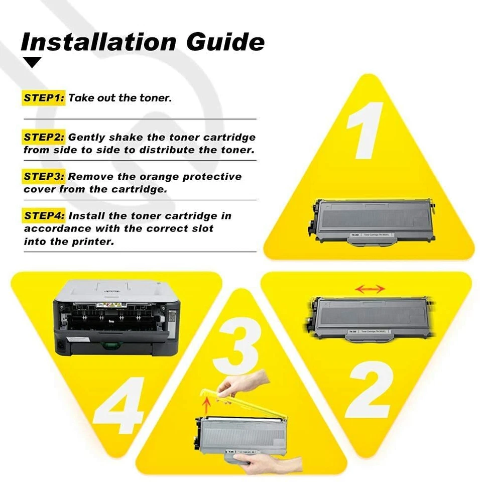 2x TN360 High capacity Toner Cartridge For Brother HL-2140 2170W MFC-7340 7840W - Image 4 of 4