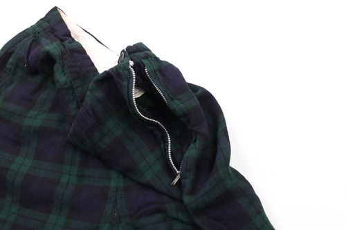 Vintage 50s Streetwear Womens 26 Gabardine Rayon Blend Pleated Shorts Plaid USA - Picture 6 of 10