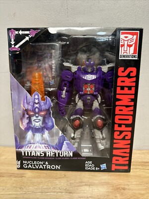 Hasbro Transformers Generations Titans Return Voyager Class Nucleon & Galvatron
