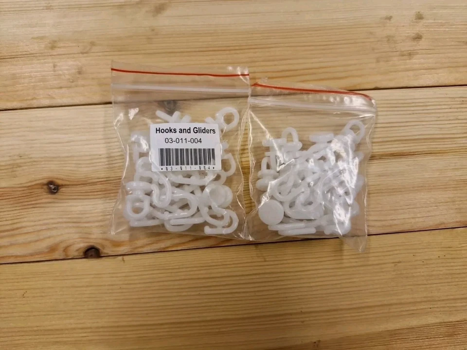 2 Pks Replacement AKW Shower Curtain Hooks and Gliders Packs (22) 03-011-004