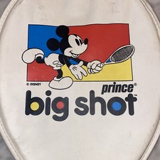 Vintage Disney Prince Tennis Racquet Micky Goofy Big Shot White Blue