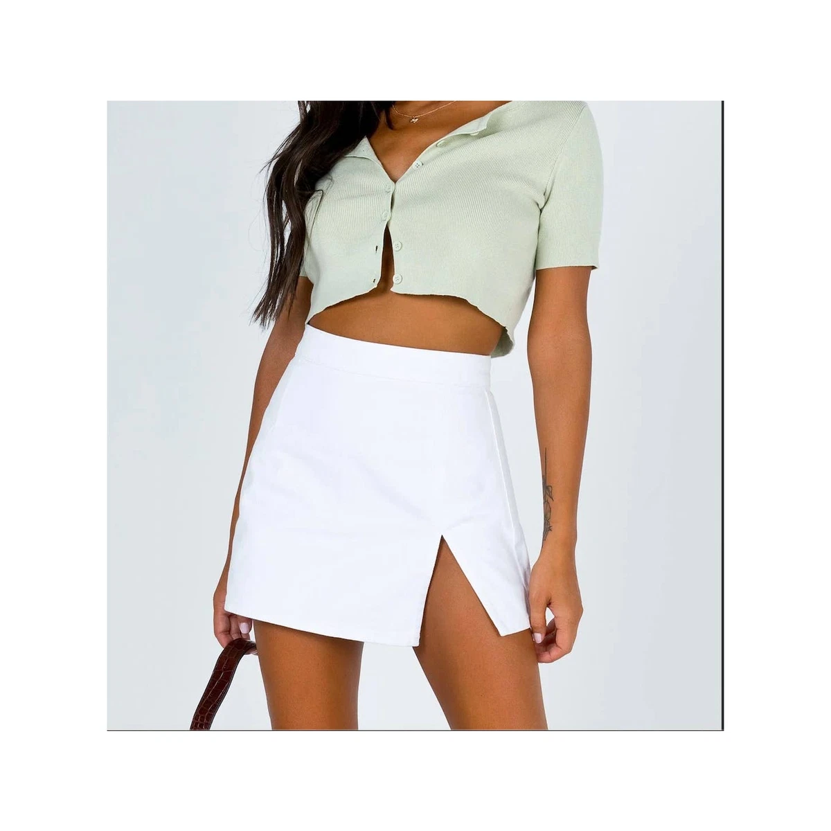 Lioness White Mini Skirt (Sz XL) | eBay