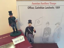 Del Prado, Austrian Officer, 1809,(with Osprey Booklet)