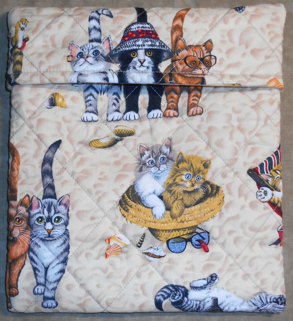 Potato Bag Beach Cats Kittens Animals Microwave Quilted Handmade