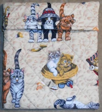 Potato Bag Beach Cats Kittens Animals Microwave Quilted Handmade