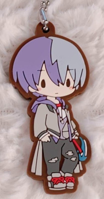 Japanese anime Project SEKAI rubber keychain Toya Aoyagi 02