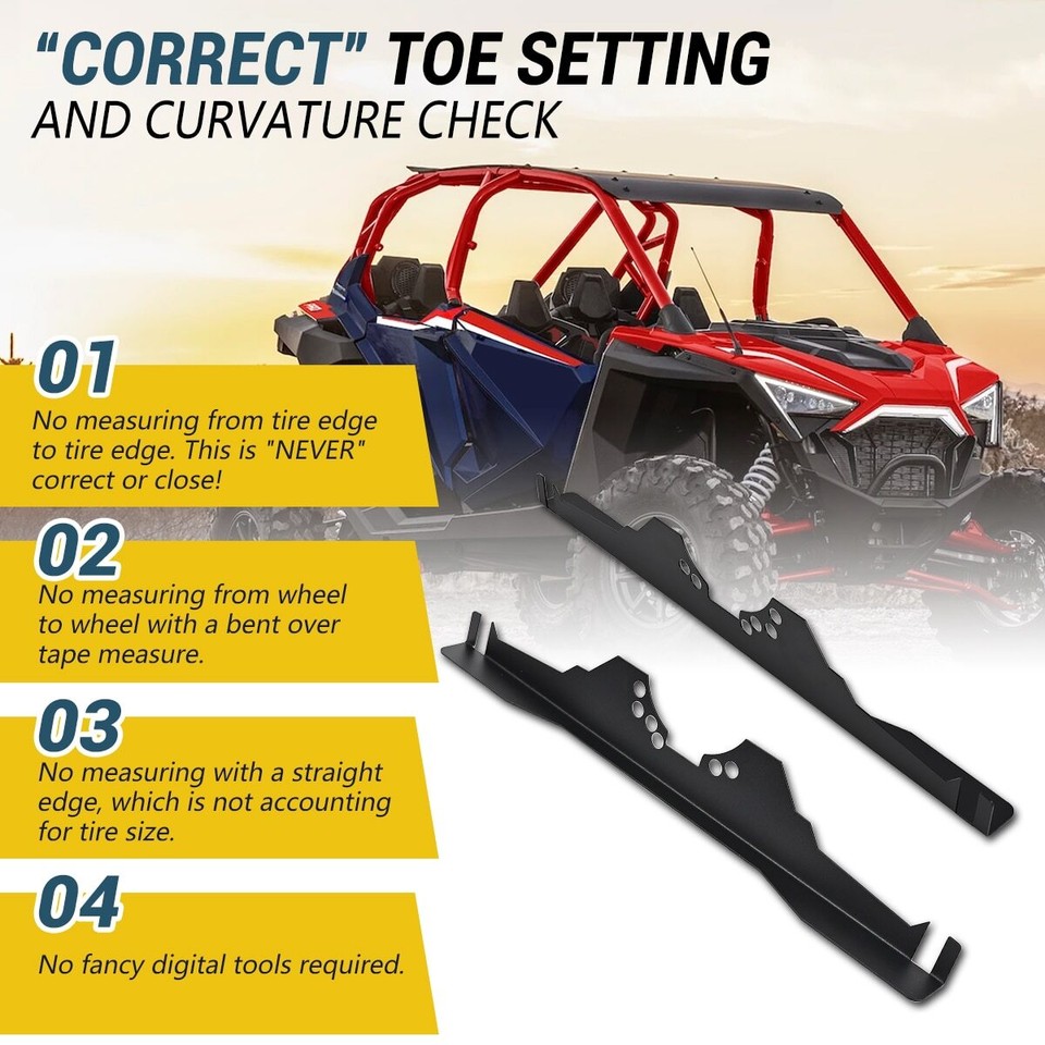 Aluminum UTV Alignment Tools Kit Black For Yamaha YXZ1000R For Polaris ...