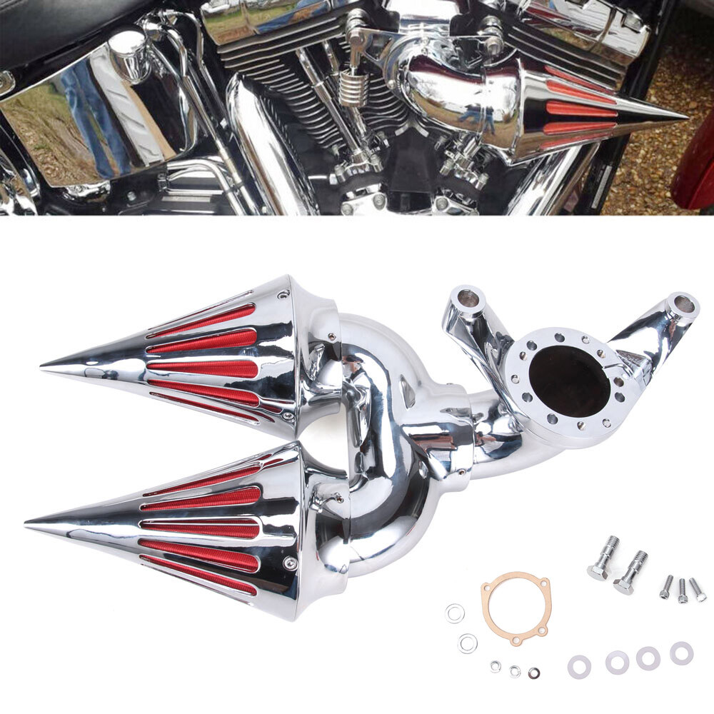 ももティン　0628 Spike Intake Air Cleaner Filter For Harley V Twin Touring