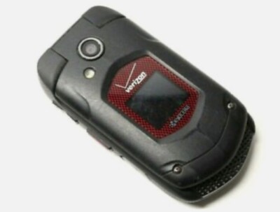 Kyocera E4520PTT Rugged Verizon Flip Phone WORKS! WITH BATTERY - QUICK Shipping!