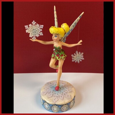 TINKERBELL Disney Traditions Jim Shore WINTER WONDERLAND with Snowflakes READ  