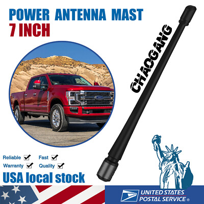 For 2017-2022 Ford F-250 Super Duty 7'' SHORT ANTENNA MAST CONVERSION Radio AM/FM