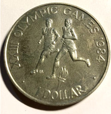 elf Solomon Isl 1 Dollar 1984 Olympic Games Running