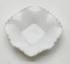 VTG. Fenton Hobnail white Milk Glass Grannycore dessert candy trinket dish bowl