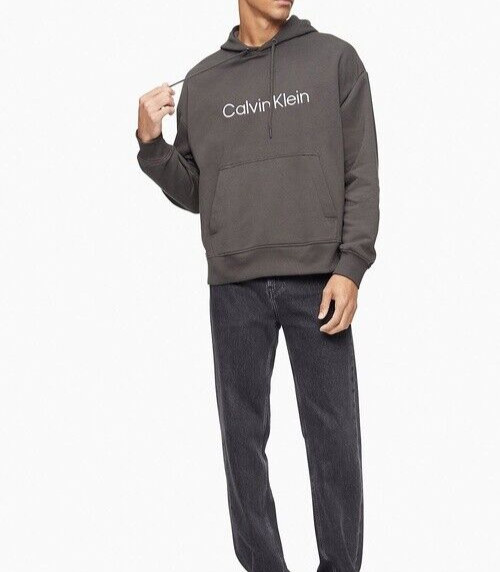 Мужская толстовка Calvin Klein свободного кроя из французского махрового материала с длинным рукавом и логотипом Peat L 11990₽