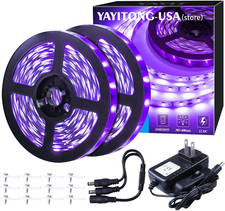 YAYIT 40 Foot Led Black Light Strip Kit, 720 Units Led, 12V 40 ft,