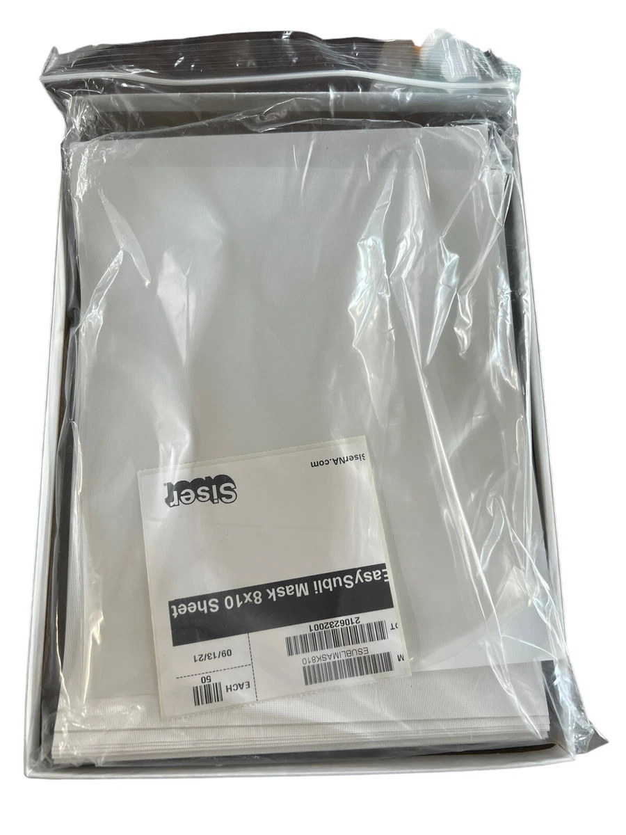 Siser EasySubli Mask Transfer Tape 8 x 10 50 Pack (for use with