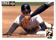 1994 Collector's Choice SILVER SIGNATURE #174 Darren Lewis SAN FRANCISCO GIANTS