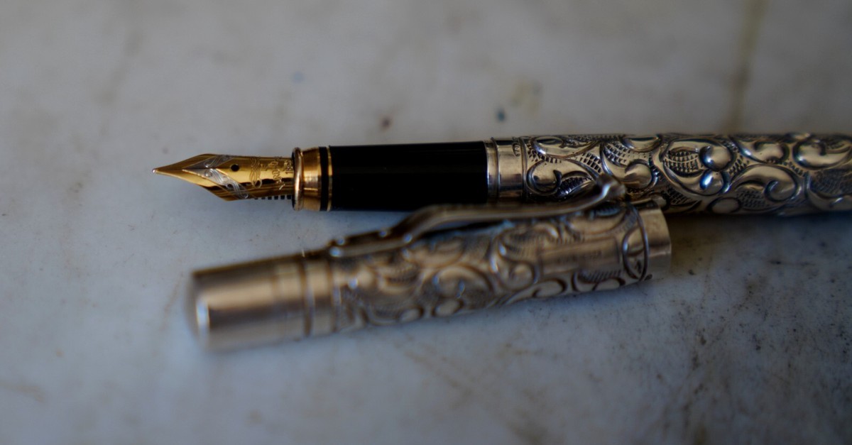 Stylo Plume Yard-O-Led Viceroy En Argent Massif 925 - Plume En Or Massif 18 Carats, Occasion Prestige