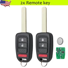 2 For 2014 2015 2016 Honda CR-V CRV Keyless Entry Remote Car Key Fob MLBHLIK6-1T