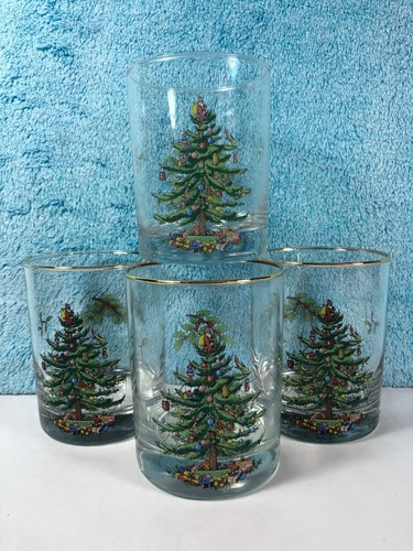 spode christmas tree tumblers