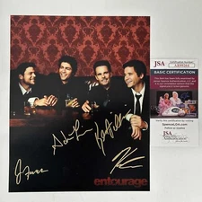 Autographed/Signed Entourage 4x Cast Grenier Connolly Ferrara 8x10 Photo JSA COA