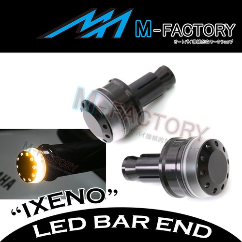For MV Agusta F3 800 13-19 18 17 16 15 Black Bar Ends Yellow LED Indicator Light - Picture 2 of 5