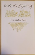 Sympathy Card, Loss Of Wife S1