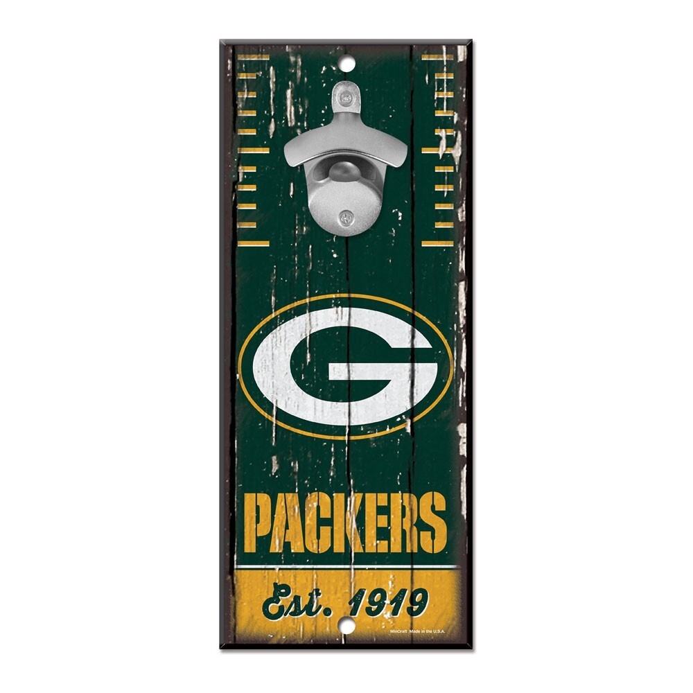 Green Bay Packers 5 x 11 Открывалка для бутылок Вывеска Man Cave Decor