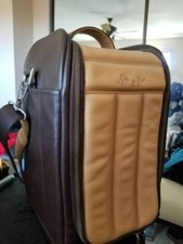 SEAN JOHN LEATHER HAT CAP CASE TRAVEL BAG